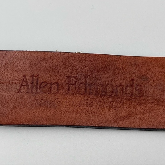 Allen Edmonds Basic Dress Casual Belt Mens Size 40 Leather Dark Brown 97507 - Picture 6 of 11
